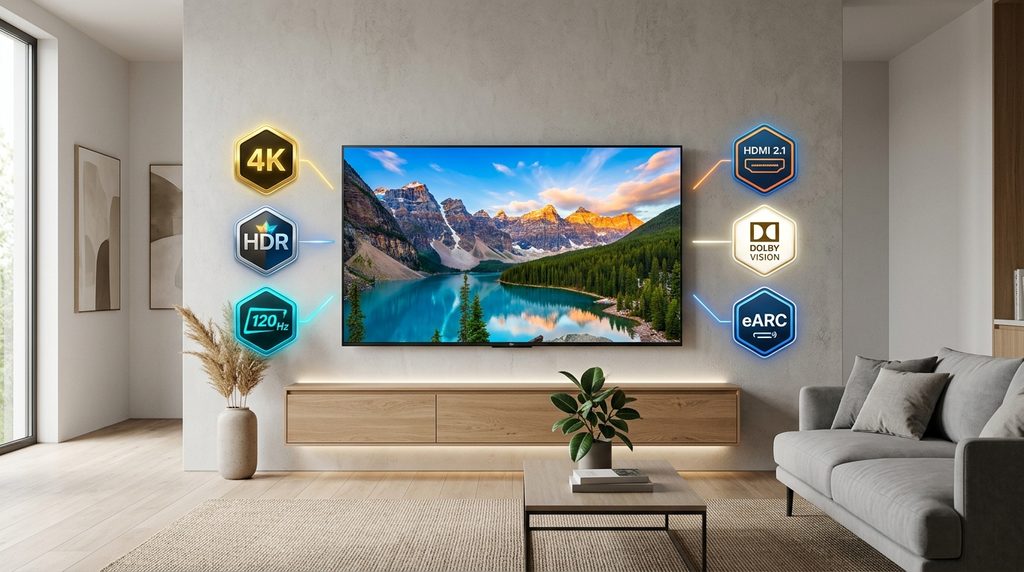Belangrijke tv-specificaties zoals 4K, HDR, 120 Hz en HDMI 2.1