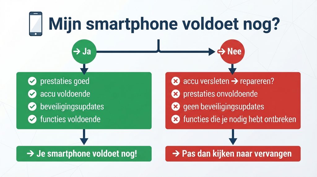 Factoren die bepalen of een smartphone vervangen moet worden