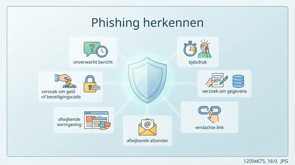 Phishing herkennen visueel gemaakt