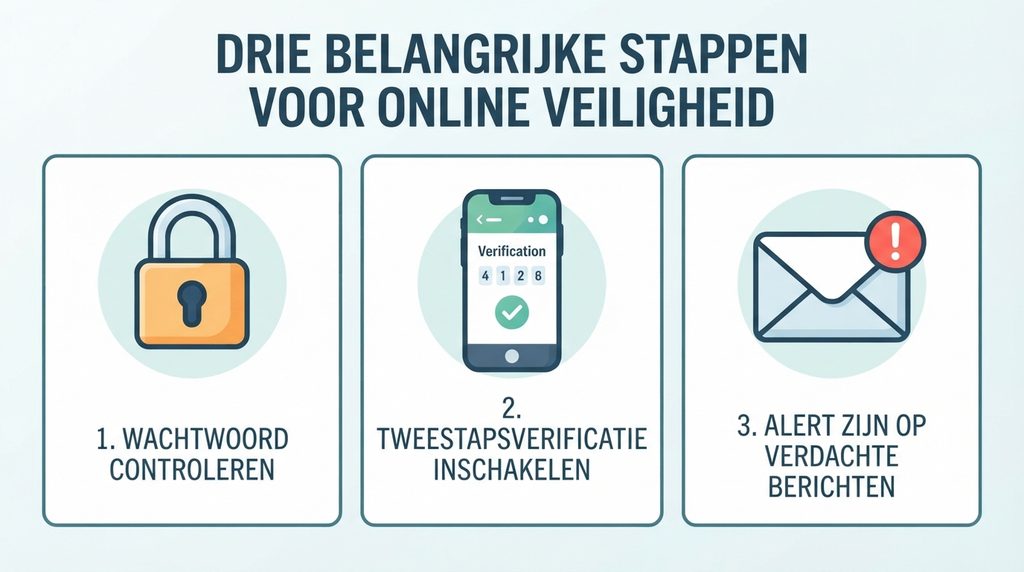 Drie stappen na een datalek: wachtwoord beveiligen, tweestapsverificatie inschakelen en phishing herkennen